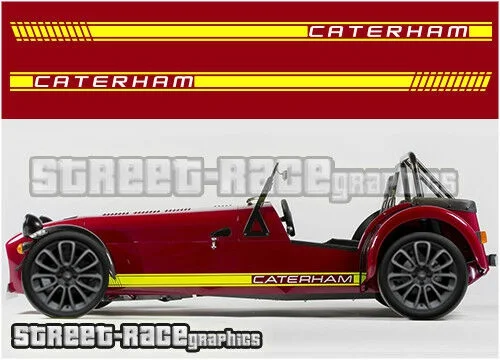 

For x2 Caterham 001 racing stripes graphics stickers decals