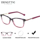 ZENOTTIC Ретро ацетат по рецепту прогрессивные очки Женские квадратные оптические очки близорукость дальнозоркость фотохромные очки