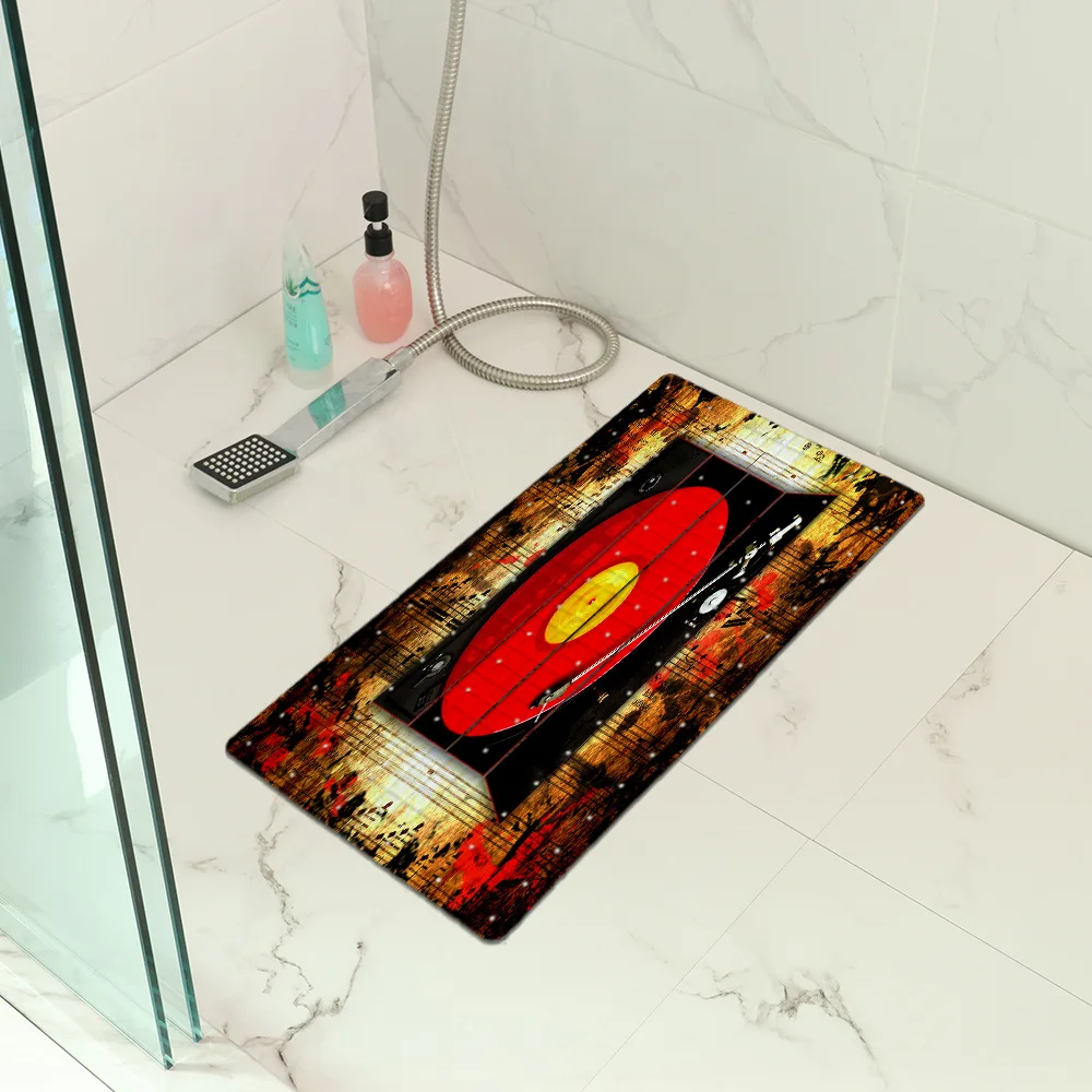 F креативный CD коврик для ванной комнаты 5 шт. рождественские коврики