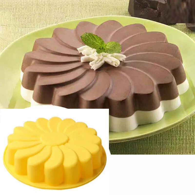 

9" Round Cake Pan Silicone Mold for Baking Nonstick & Quick Release Baking Pans