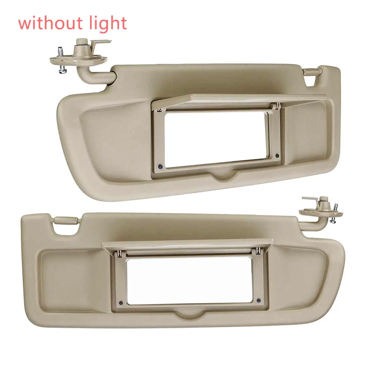 Pair without light Автомобильный солнцезащитный козырек Солнцезащитный козырек антибликовый козырек без светильник для Honda Для Civic Для Coupe Sedan 2006 2007 2008-11 - Цвет: Pair without light