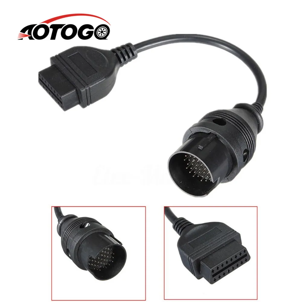 1 шт. 38 Pin до 16 OBD2 MB OBD диагностический адаптер для Mercedes pin 38pin разъем Benz Бесплатная