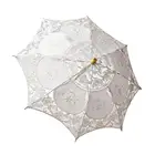 Кружевной Зонтик для свадебных торжеств, белые, бежевые зонты с вышивкой для девочек, вечерние зонты для свадебных танцев, фотосессии A45