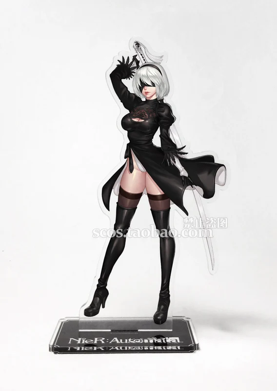 Обувь для косплея; аниме НИР: автоматы 2B YoRHa № 2 Тип B 9S Косплэй акриловая подставка фигурный модельный пластина декора подарки