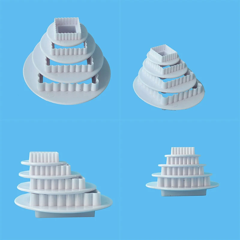 4 шт./компл. пластиковые формы для выпечки тортов|Инструменты печенья| |