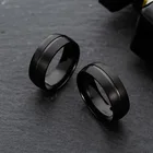Мужскоеженское классическое кольцо, из нержавеющей стали 316L, 8 мм, 2021