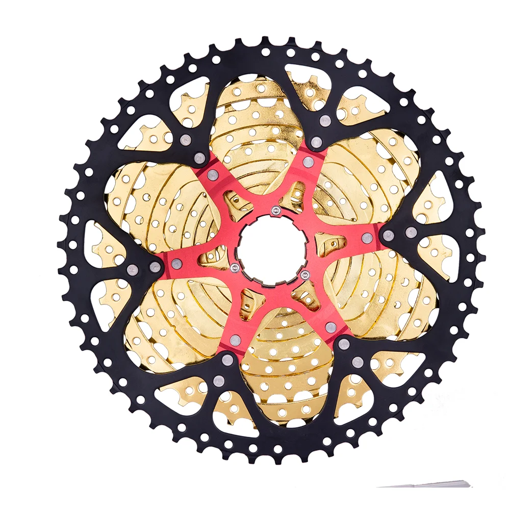 ZTTO 11s 50T SL Черное золото MTB кассета горный велосипед запчасти звездочки 11 11 в 22s 11 Скорость свободного хода K7 для XT X1 X01 X1