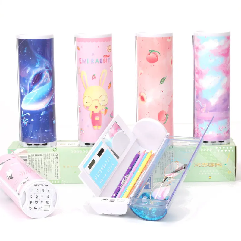 2020 Карандаш Чехол 3 значный Комбинации ключ пенал школьные канцелярские