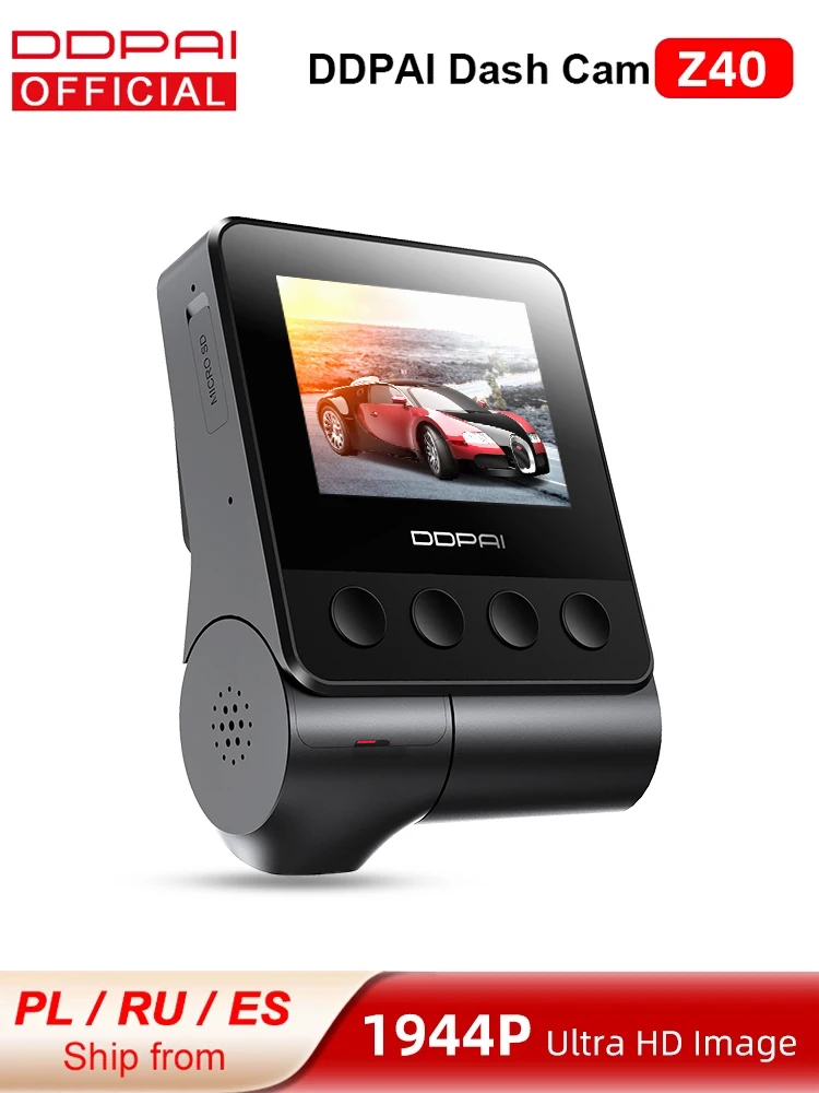 Видеорегистратор DDPAI Z40 двойная камера Sony IMX335 1944P HD видеорегистратор с GPS