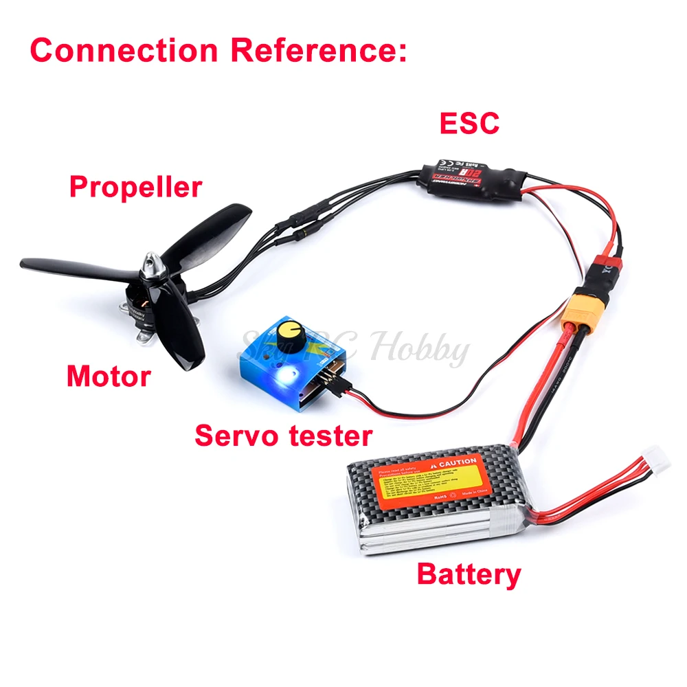 Высокомощный самолёт Skywalker 20A ESC + 2204 2300KV бесщеточный двигатель 5045 пропеллер
