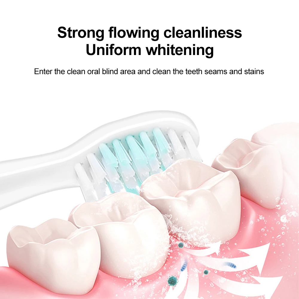 Электрическая зубная щетка Модернизированная Водонепроницаемая ультразвуковая