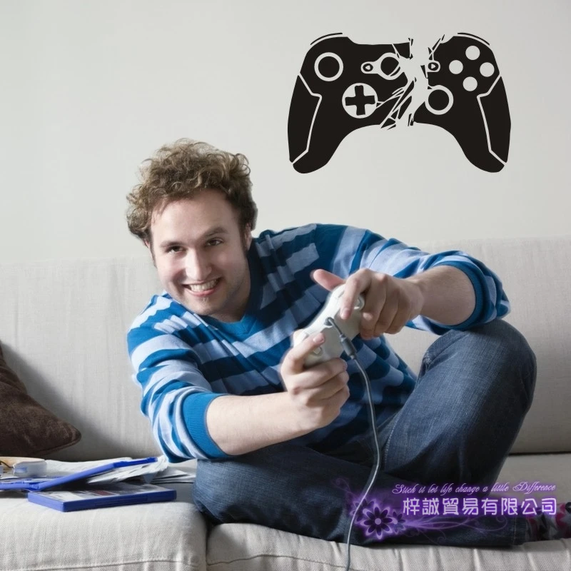 Игровая ручка, наклейка, ешьте сон, играйте, геймерская наклейка плакаты игровой тематики, геймер, виниловые наклейки на стены, Декор, фреска, видео игра, наклейка