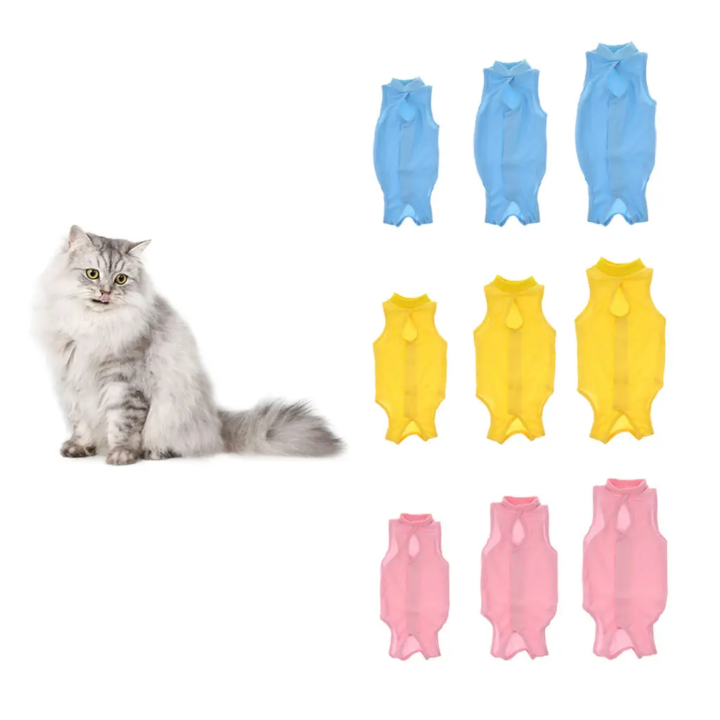 

Cat Puppy Treatment Vest T-shirt Clothes Cotton Suit Anti Pet Licking Wounds
