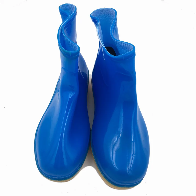 Женские непромокаемые сапоги Aleafalling черные на резиновой подошве для школы весны