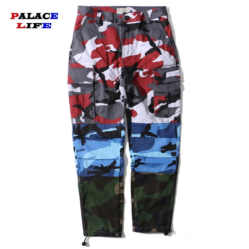 

2020 Track Pant Autumn Harajuku Pant Joggers Retro Color Block Patchwork Hip Hip Harem Pant Streetwear Thin Sweatpant Trousers