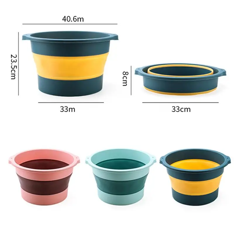 

Foldable Collapsible Foot Massage Bucket Foot Soak Bucket Household Portable Basin Foot Bath Spa Basin for Foot Soaking