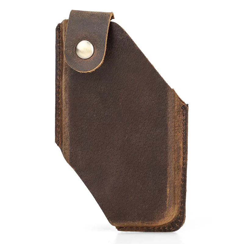 

IPhone12 protective case crazy horse leather outdoor belt portable Apple mobile phone leather case