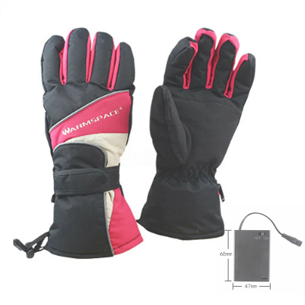 Зимние перчатки с подогревом Нескользящие мотоциклетные водонепроницаемые
