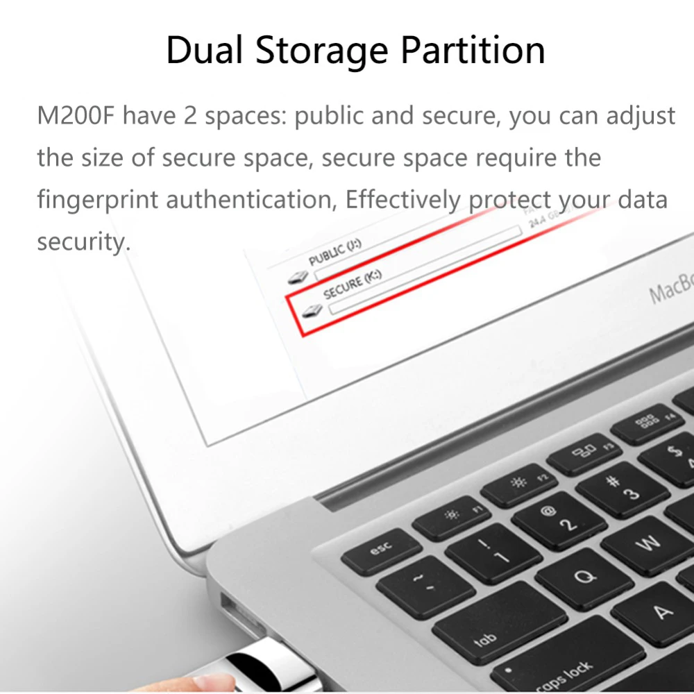 

64GB USB flash drive Fingerprint Lock U disk Fast USB 3.0 stick For Laptop Desktop business Flash Drive Pen-Drive Encrypted