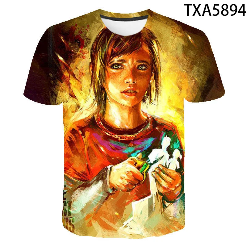 

Last Of Us 2 The Last Of Us Part 2 Fashion 3D Printed T Shirt Men Women Children Short Sleeve Boy girl Kids Casual Top Tees