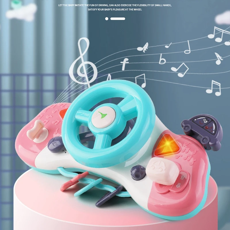 

Детская игрушка Моделирование маленький руль Copilots имитация рулевого колеса раннего образования звуковые игрушки для детей, подарок