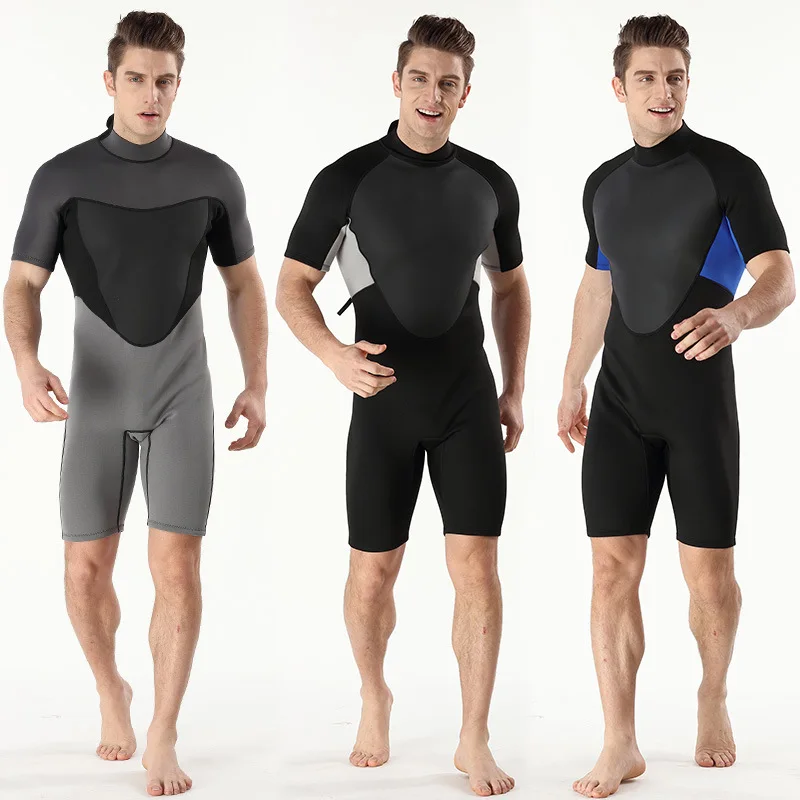 

3mm short wetsuit, snorkeling suit, surf suit, sun protection suit
