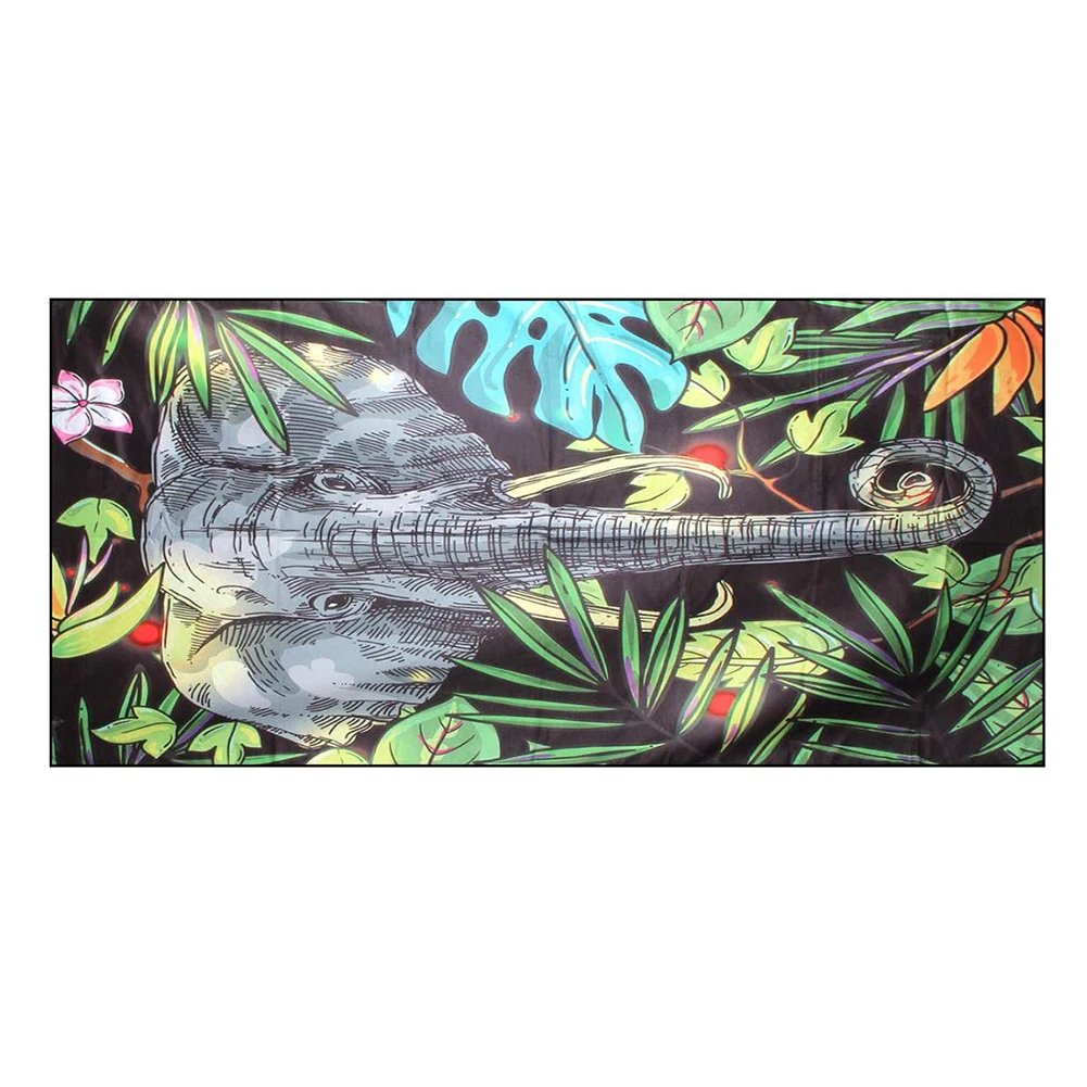 Быстросохнущее Впитывающее мягкое пляжное банное полотенце из микрофибры с