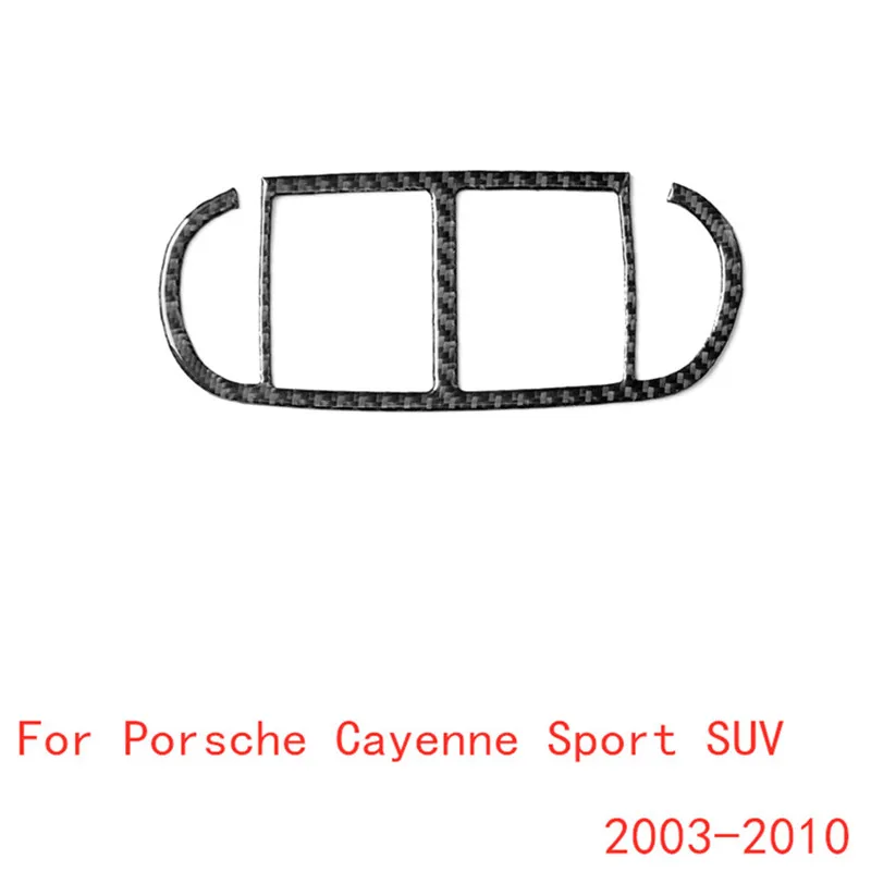 

Для Porsche Cayenne Sport SUV 2003-2010 с навигационной системой из углеродного волокна Автомобильная задняя панель выпускного воздуха отделка стикер акс...