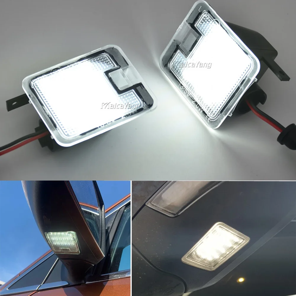 

2Pcs LED Under Side Mirror Puddle Light For Ford Focus 3 Kuga 2 S-Max WA6 2 Mondeo 4 5 Grand C-max 2 Escape Car Courtesy light