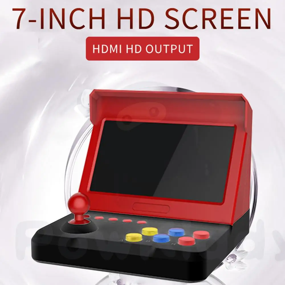 

7.0 Inch Quad-core Big Rocker For Retro Mini Arcade Console Big Handles Build In 9000 Game Arcade neogeo/cps/gbc/gb/sens/nes/smd