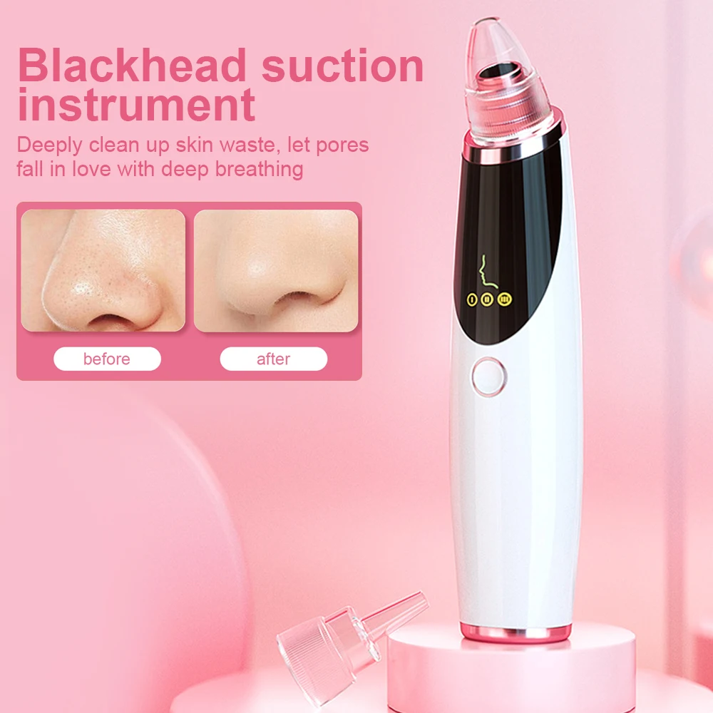 

Blackhead Remover Vacuum Cleaner T Zone Pore Acne Pimple Removal Nose Cleansing Face Acne Black Head Clean Point Tool