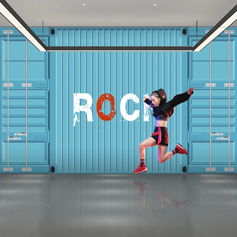 3D Ins контейнер декоративные обои художественный тренировочный центр компания