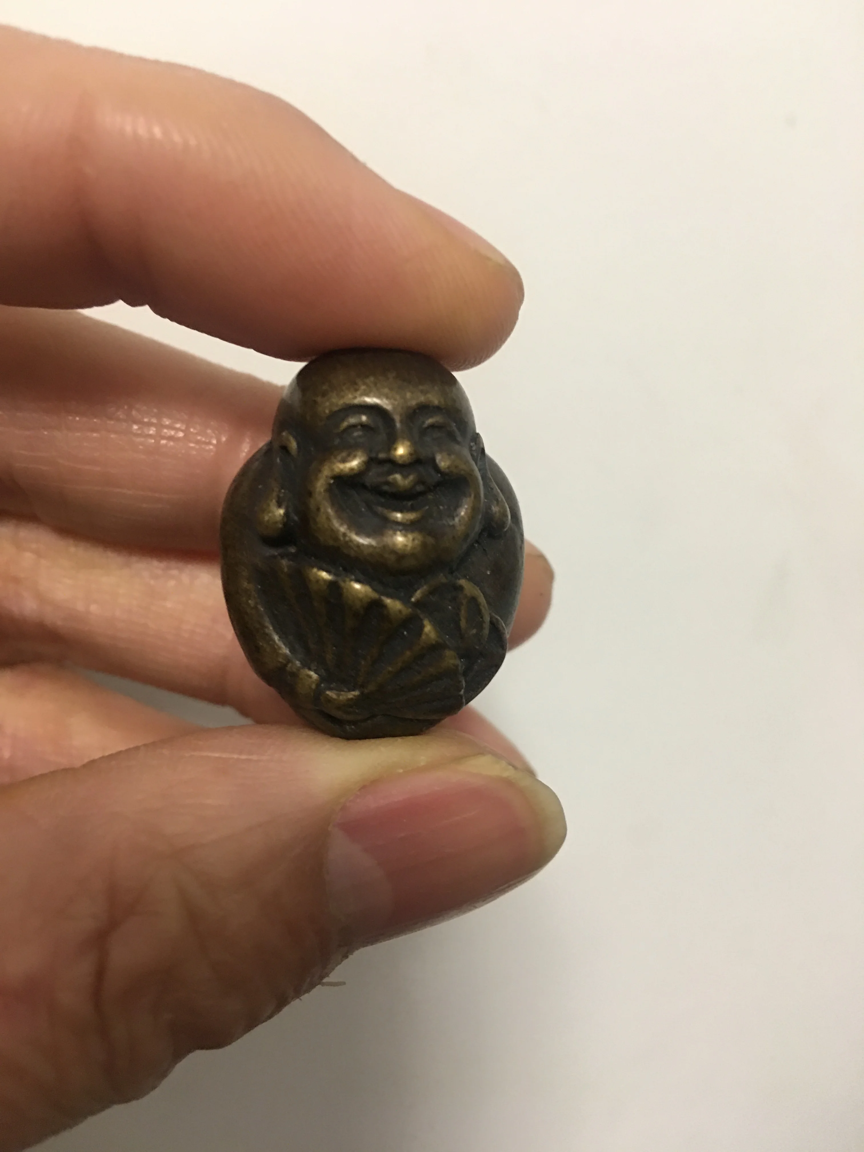 Тибетский буддизм Королевский бронзовый медный счастливый смех Maitreya Будда