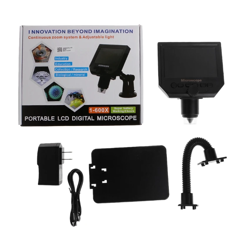 

G600+ Upgrade 3.6MP Digital Microscope 4.3" LCD Microscopes Magnifier Camera