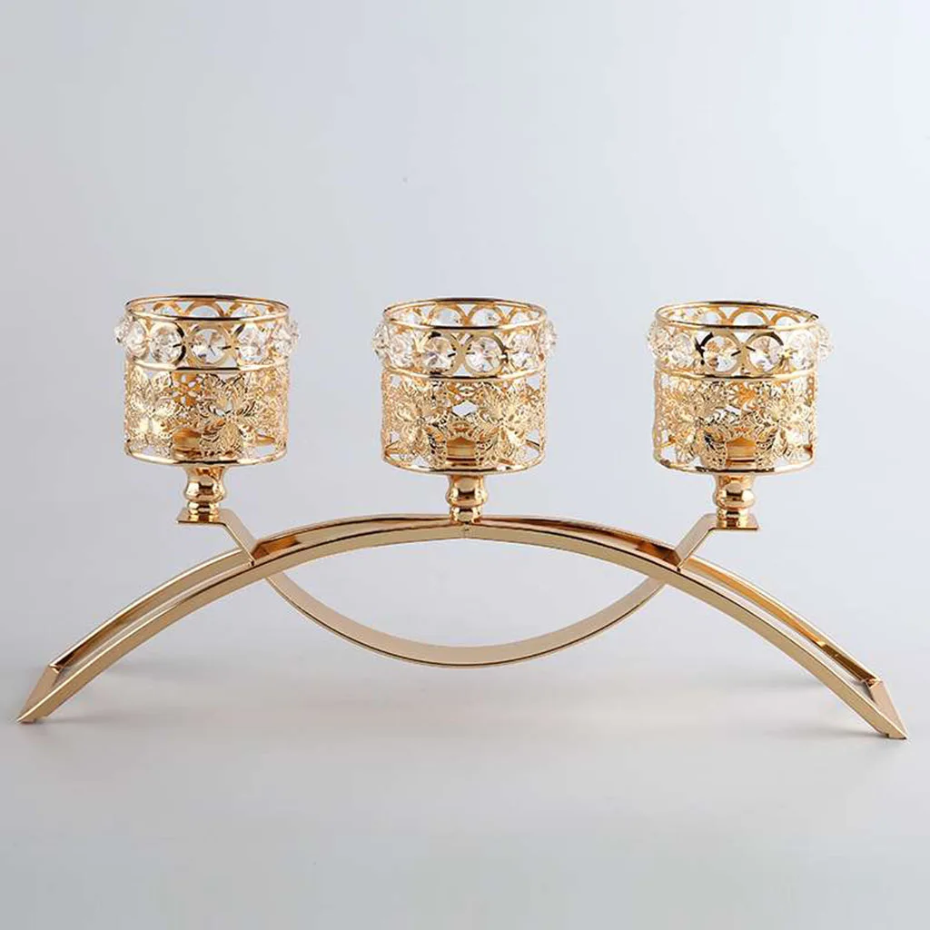 

Металлический Хрустальный подсвечник, подсвечник, свадебный банкет, настольный декор для комнаты