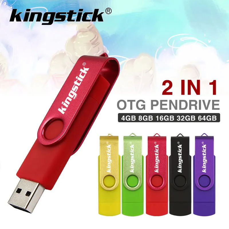 

colorful OTG phone Usb flash card 8gb 16gb 32gb 64gb 128gb USB flash Drive rotary Pen Drive memory stick USB pendrive cle usb