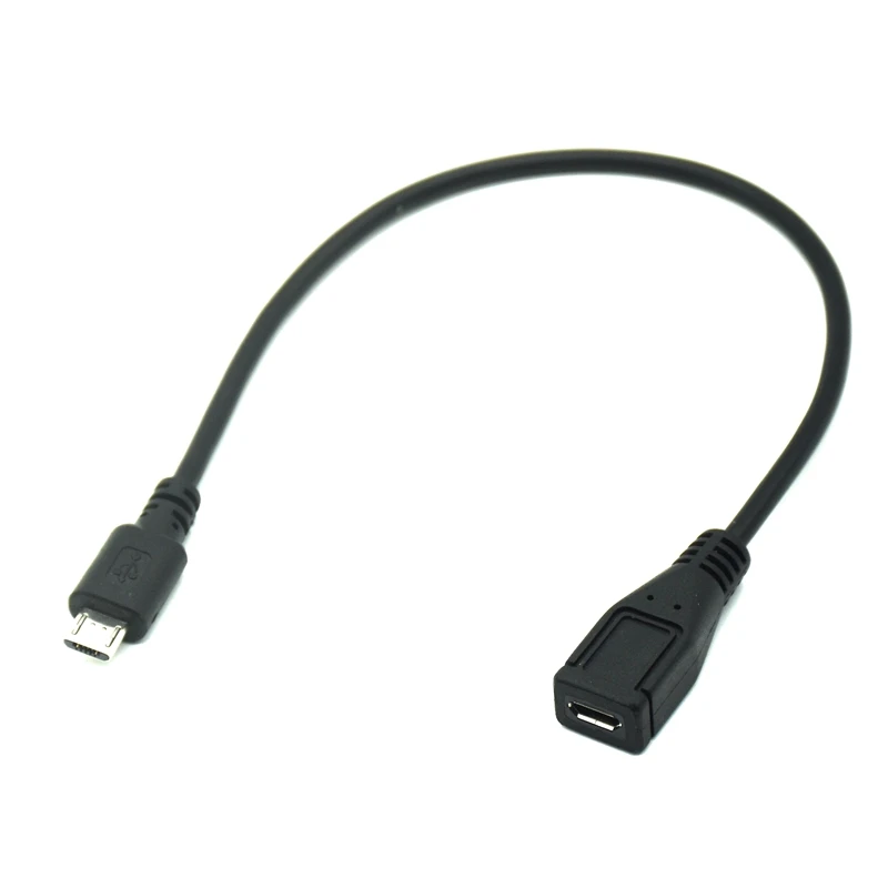 Переходник-удлинитель Micro USB 2 0 5Pin Папа-мама под углом 90 градусов