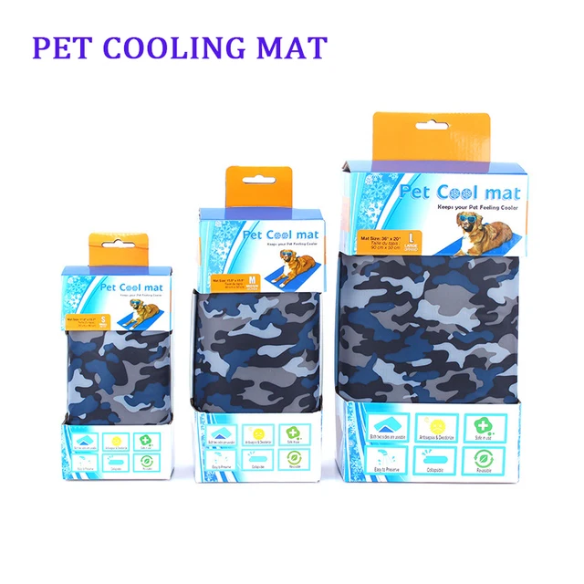 Cool Gel Mat Pet Ice Mat for Golden Hair Cooling Pad for Dogs Mat Doghouse Summer Cool Feeling Dog Bed Breathable Household