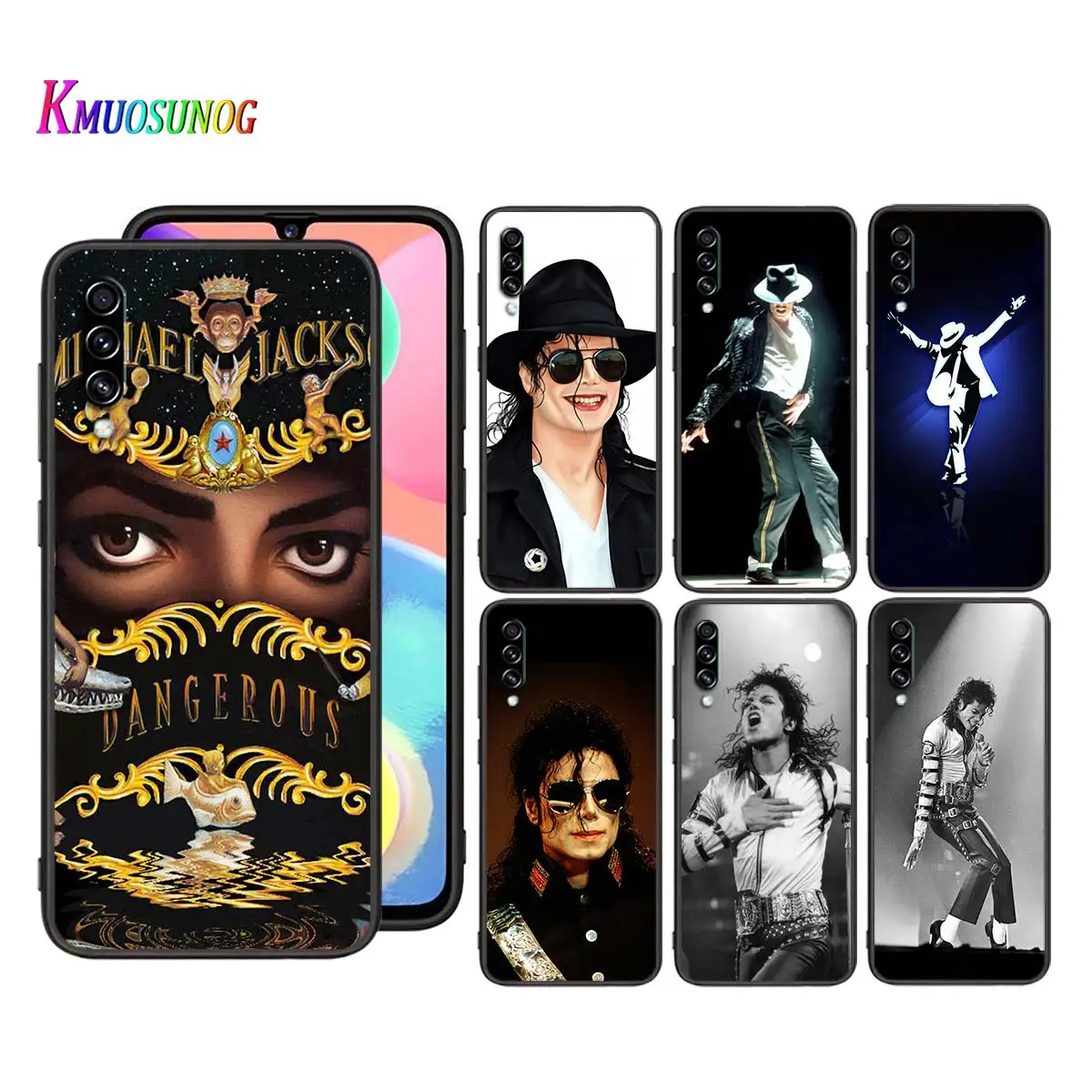 

Michael Jackson Singer for Samsung Galaxy A90 5G A80 A70S A70 A60 A50S A40 A30 A20E A20 A20S A10S A10 Black Phone Case