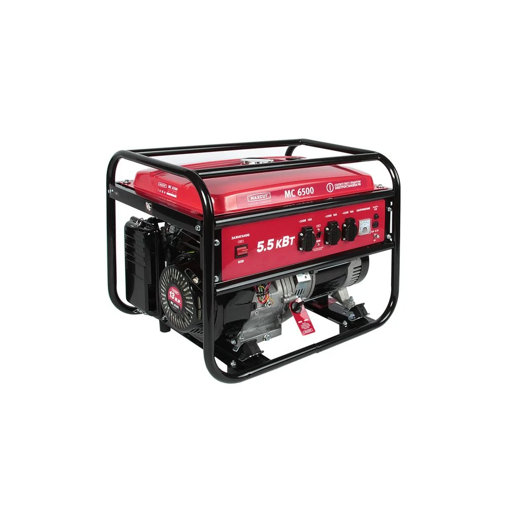 Генератор Maxcut MC6500 047103035 однофазный 220 вольт мощностью 5 кВт, максимально 5,5 кВт, бензиновый 4-тактный двигатель Оборудование для садоводства Газовые генераторы для дома.