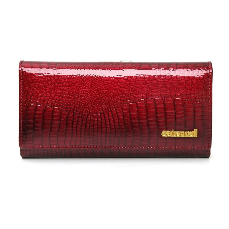 Женский Длинный кошелек из коровьей кожи женские кошельки натуральной роскошный