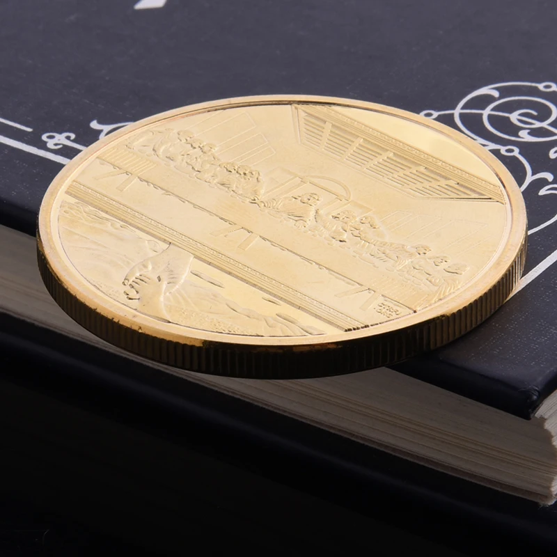 Jesus Christ Gold Plated Commemorative Coin Collectible Gift Bit coins Historical Memorabilia European Style Decorative | Дом и сад