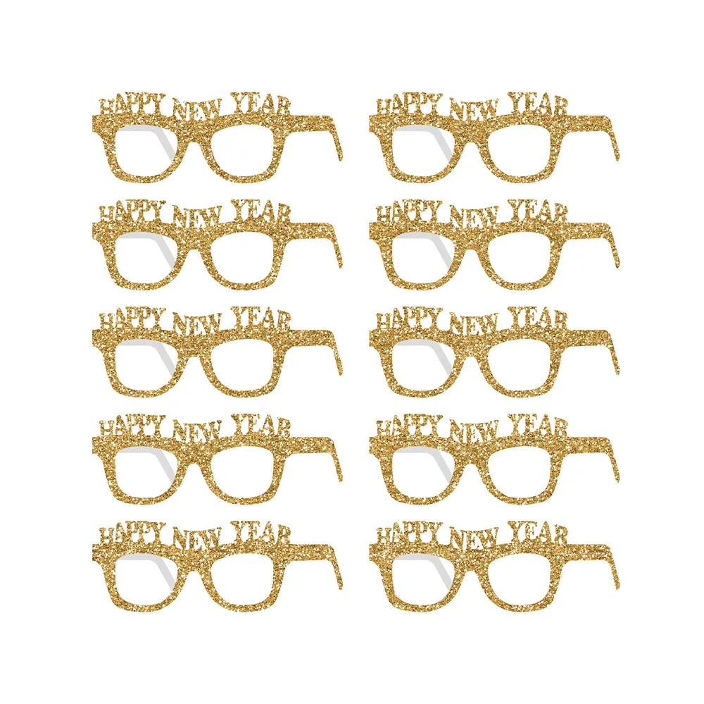 2020 очки с Новым годом блестящие украшения для новогодвечерние золотые маска
