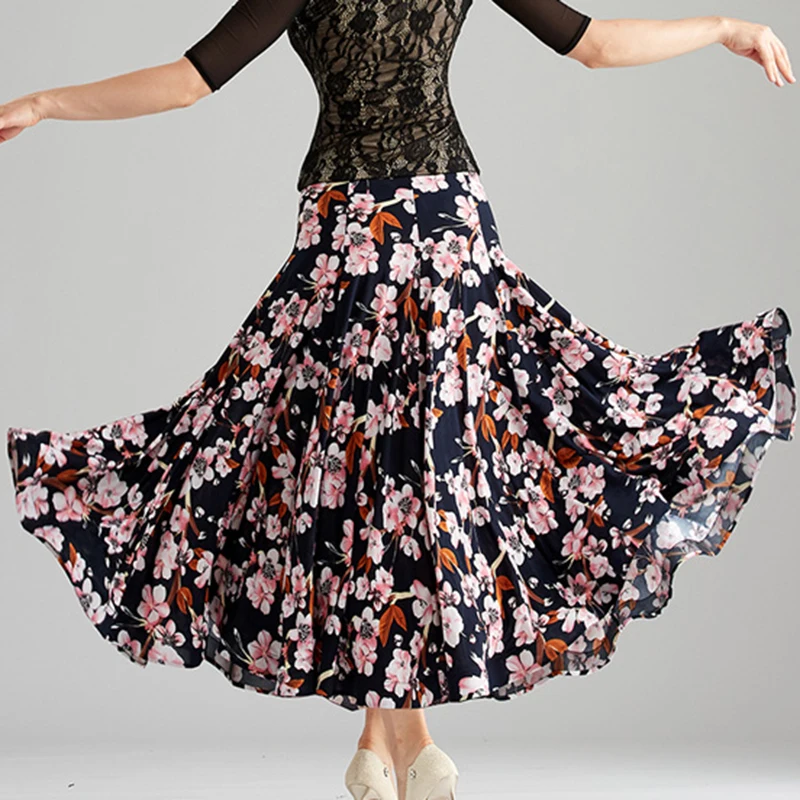 Юбка для современных танцев новинка Женская юбка бальных вальса квадратная