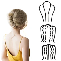 korean style hairpin comb simple fashion women styling tool braiding twist fork curly hair clip ornament