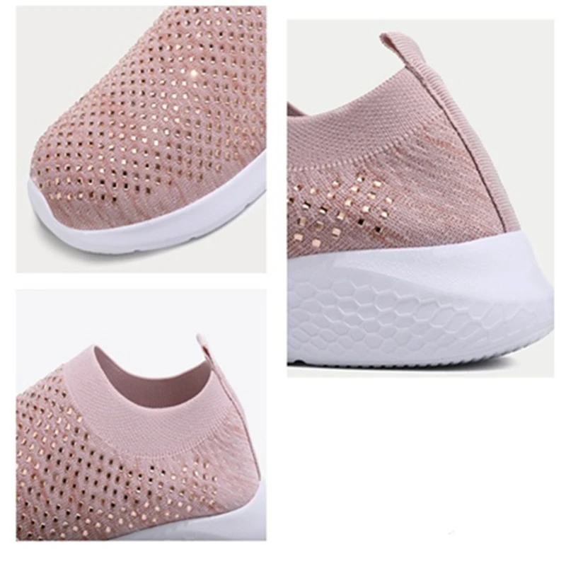 Женские модные кроссовки из сетчатого материала Спортивная обувь для фитнеса
