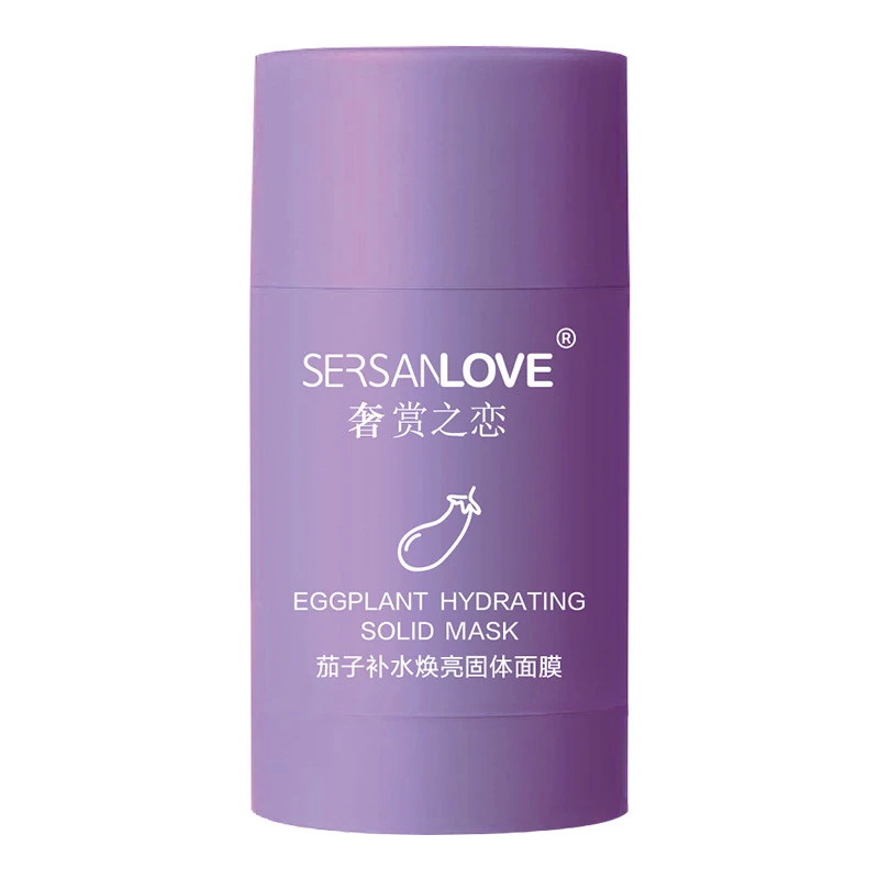 

Green Mask Stick Green Tea Mud Mask Oil Control Eggplant Acne Clearing Solid Mask Cleansing Mask Blackhead Fine Pores Mask TSLM1