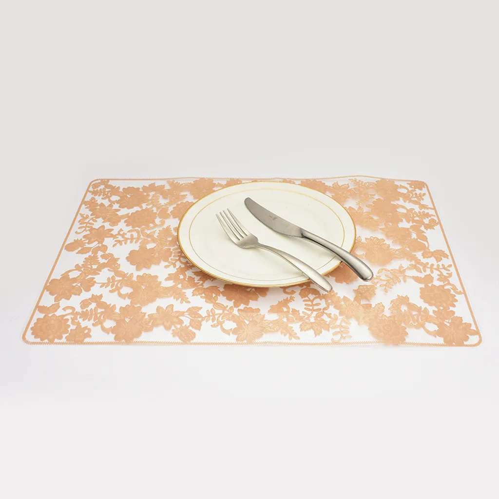 Подстаканники, обеденный стол, свадебные прозрачные кружевные подстилки с цветами, коврики для напитков, кухонные коврики, домашний декор, каминная полка tela navidad