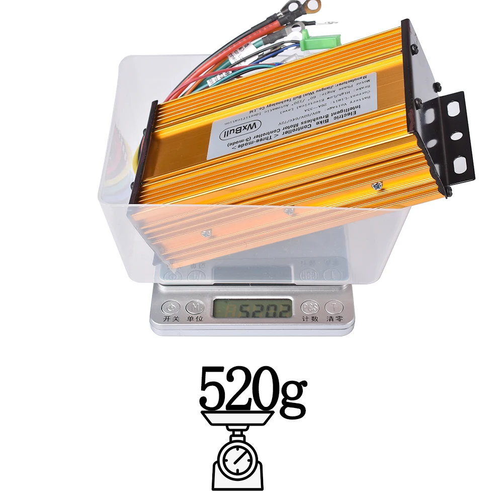 Универсальный Электрический контроллер бесщеточный 48 В 60 в 64 72 3 режимный