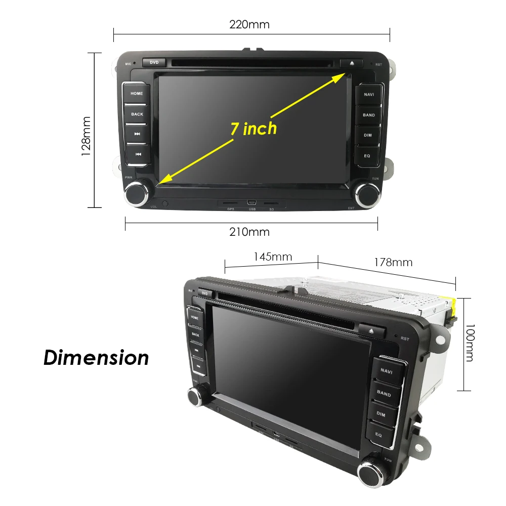7 дюймовый 2din автомобильный DVD плеер GPS радио для старого VW PASSAT B5 B6 транспортер T4/T5